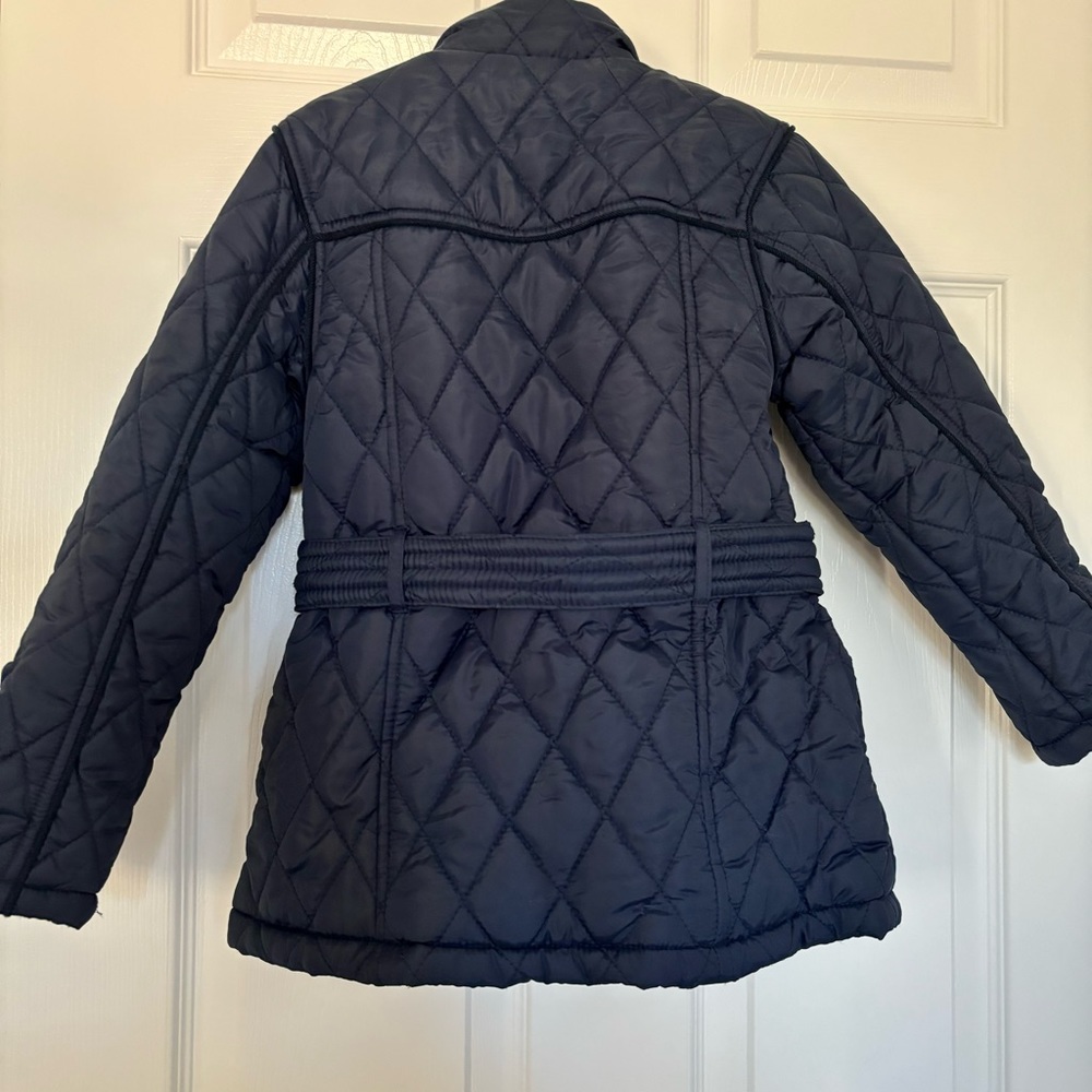 Pumpkin Patch kids navy blue puffer jacket size 7